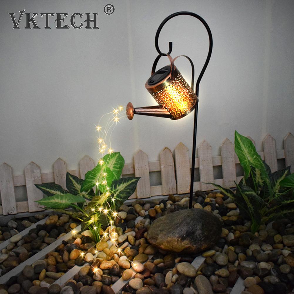 2025 Solar Watering Can Light Solar Lamp LED Shower Solar Fairy Light String Garden Yard Lawn Art Outdoor Christmas Decorations