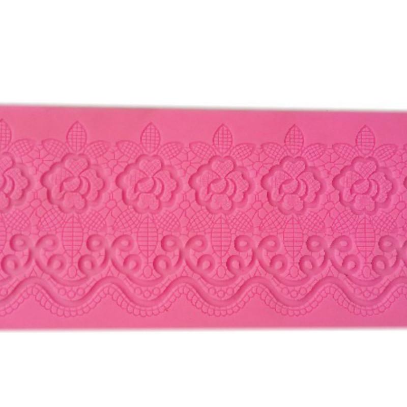 Silikon-Spitzenmatte, Kuchen-Spitzenform, Silikon-Zucker-Spitzenmatte, geprägte Form, Kuchendekorationsform, Backwerkzeug