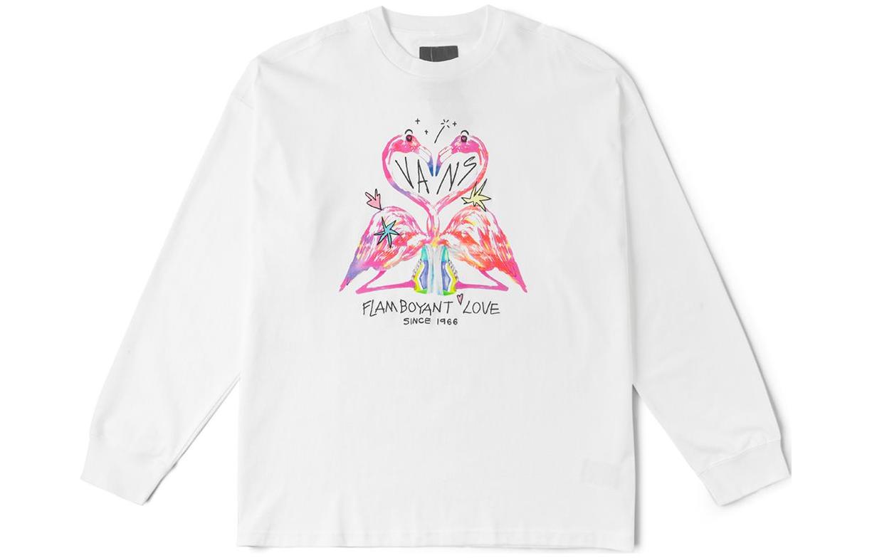 Vans T Shirts Unisex White Crew Neck Moderate Straight Fit VNOOONDKWHT M