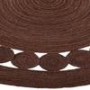 Jute Decor Round Rug Handmade Natural Rug for Any Space Look Rustik Decor For Any Space Area