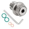 M16.1X1.5 Stainless Steel Self Tapping Oil Drain Plug Thread Repair Kit with O Circle Hex Wrench for Oil Pan Silver
