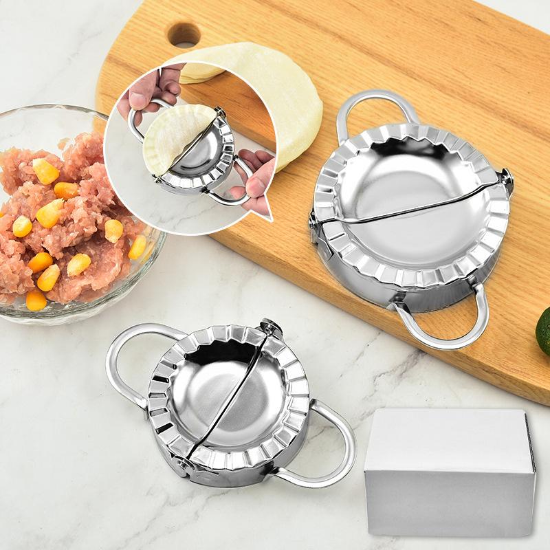Kitchen Dumpling Making Gadgets, Simple Style, Easy To Clean, Daily Silver Size