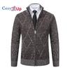 Cozy Up Pánska bunda jesenný a zimný trend pekný pánsky voľný voľný čas fleece sveter Univerzálny pletený sveter sveter na zips