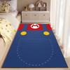 Red and Blue Cartoon Pattern Carpet Suitable As a Non-slip Mat for the Living Room or Bedroom Sofa
