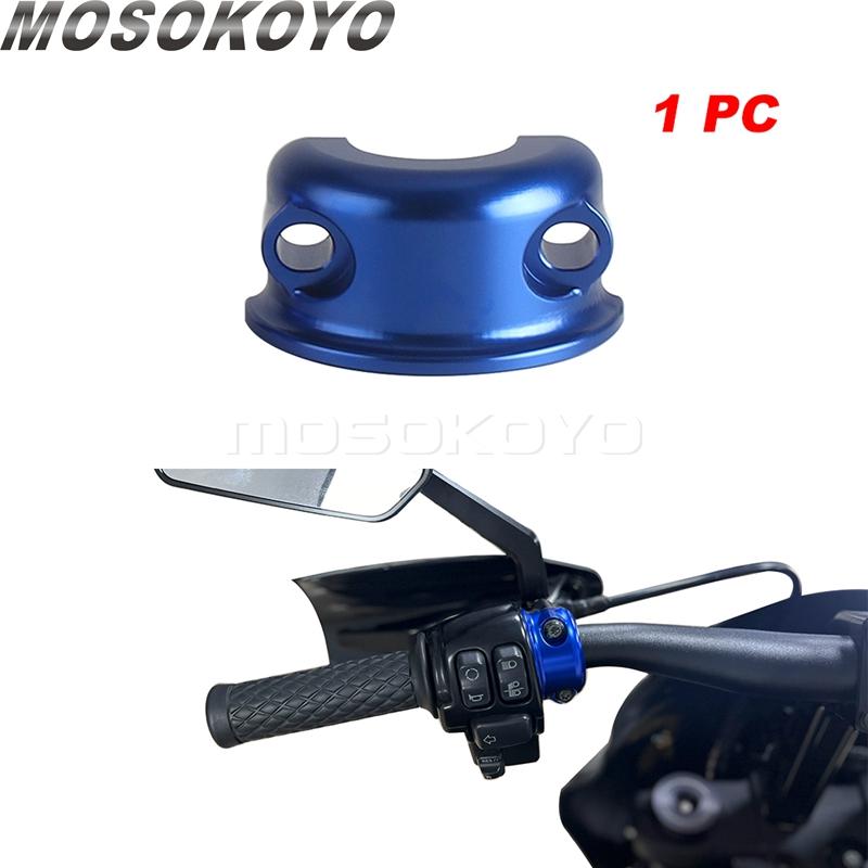 For Harley Dyna FXD Half Clamps Perch Clamp Master Cylinder Brake Clutch Control Bracket For Low Rider Fat Street Bob Wide Glide