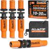 Kit Valve Deflator Anvelope Reglabile cu Oprire Automată ALL-TOP (10-30PSI) 4 BUCĂȚI Instrument de Dezumflare Anvelope Cu Capace de Valve de Rezervă Filetate Pentru Offroad 4X4 (al 2-lea gen)
