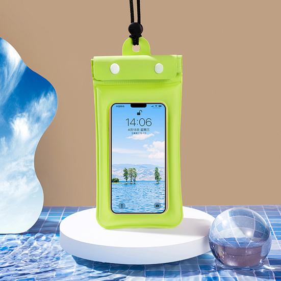 Waterproof Phone Pouch Fastener Tape Touchscreen Clear Window Leakproof Lanyard PVC Universal Phone Dry Bag Case Protector Phone Accessories