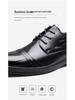 2025 Autumn British Style Genuine Leather Men's Three-Eyelet Business Formal Shoes