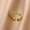 Exquisite Eyes Ring Adjustable Crystal Ring Cool Demon Eye Finger Ring  Overlay