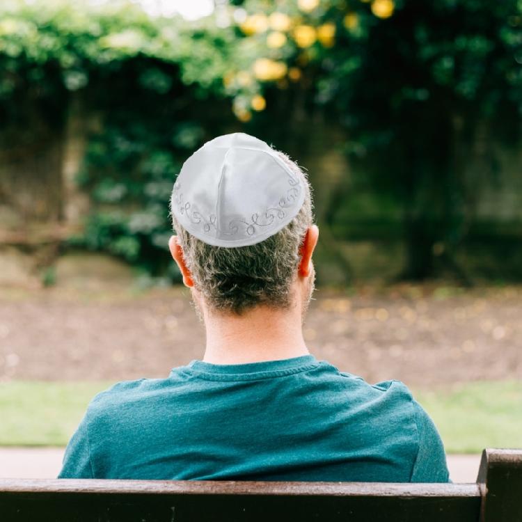 Embroidery Kippa Hat for Men Foldable Israel Yarmulke Hat for Synagogue Event