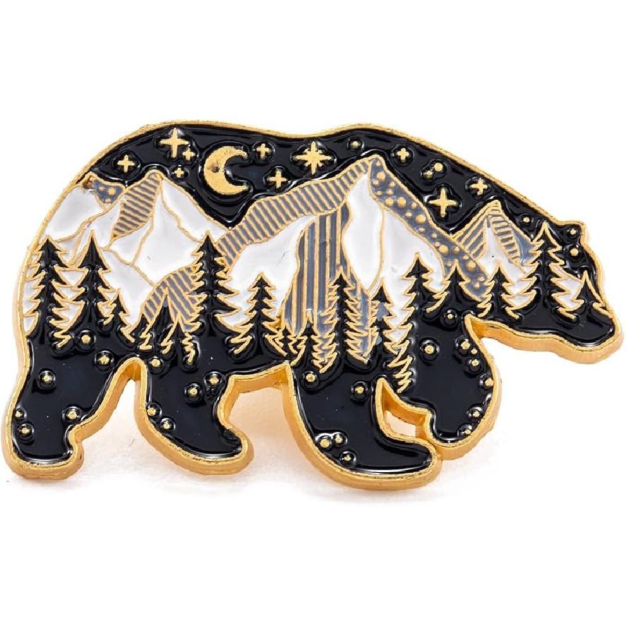 Airssory 5 Pcs Golden Color Bee with Beehive Enamel Alloy Brooches Lovely Insect Animal Badge Pins for DIY Clothes Backpack Decooration Craft Banquet