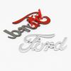 BAZG2 ABS Ford Lettering Badge Stickers Car Rear Trunk Body Emblem Auto Accessories For Ford Focus Fusion Logo ST Line MK2 MK3 MK4