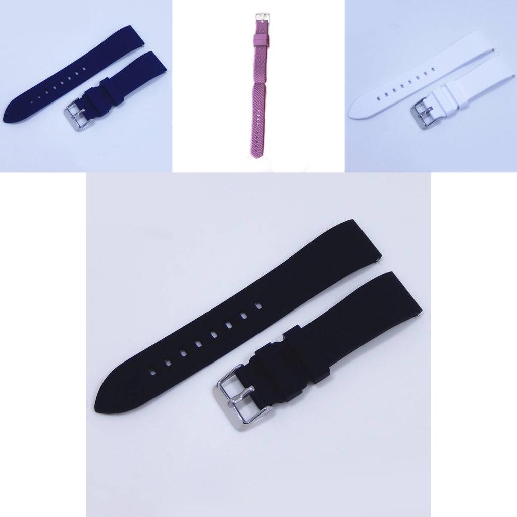 20mm Silicone Sport Watch Band Waterproof Quick Release For Smartwatch Fitness Accessories