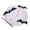 Finish Product Halloween Paper Lantern Foldable Black Bat Handheld Lantern  Haunted House