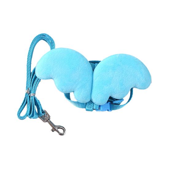 Wing Design Duck Harness Flexible Buckle Solid Color Long Rope Duck Harness for Animal