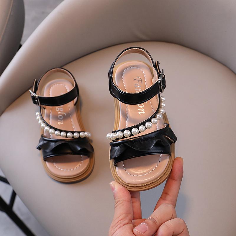 

Summer New Arrivals Girls Sandals Soft Sole Shoes Girls Fashion Beach Shoes Children s Princess Sandals 25