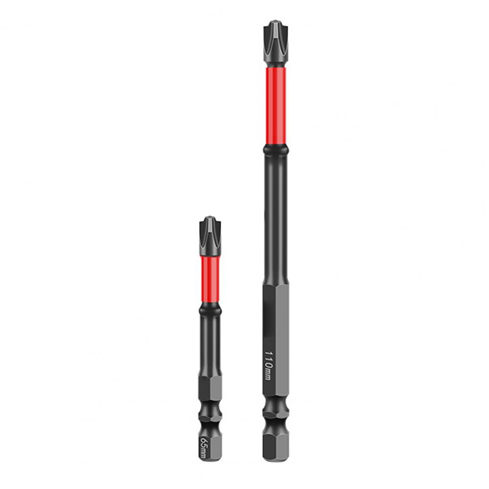 Heavy-duty Electrical Screwdriver Set Durable Impact Screwdriver Bit Set with Magnetic Slotted Heads Corrosion for Slot for Diy