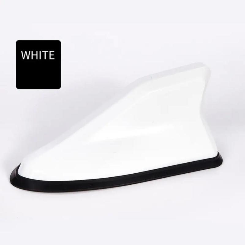 

Car Antennas Shark Fin Antenna Auto Radio Signal Aerials Roof Antennas for universal car model Car Styling белый
