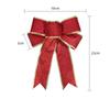 23CM Christmas Decoration Ribbon Bows Hanging Christmas Tree Pendant Ornament for Home Decor DIY New Year 2026 Gifts Accessories