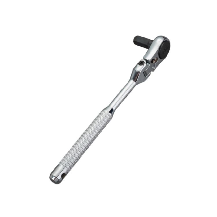 2 in 1 Flexible Head Wrench Steel Industrial Ratcheting Wrench Polishing Flexible Head Ratchet Combination Wrench