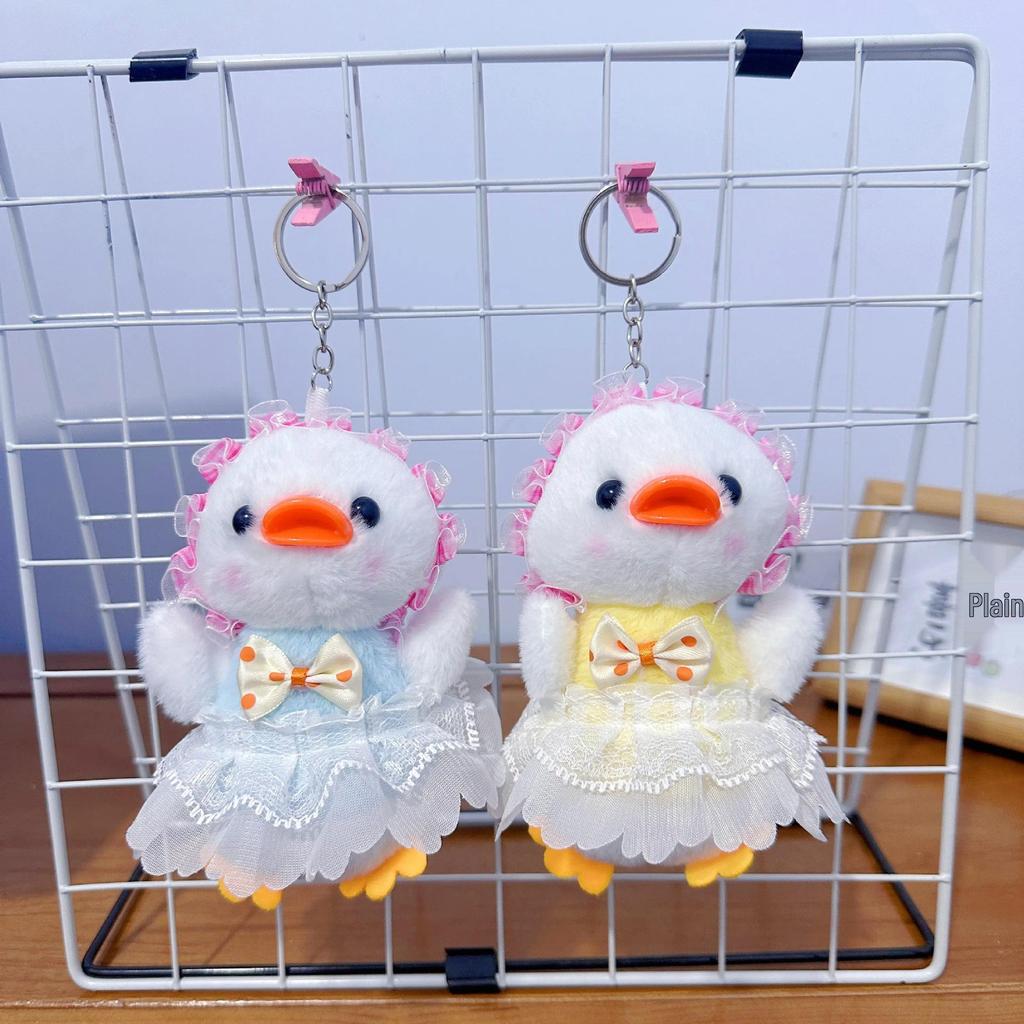 Mini Plush Toy Claw Machine Keychain Charms