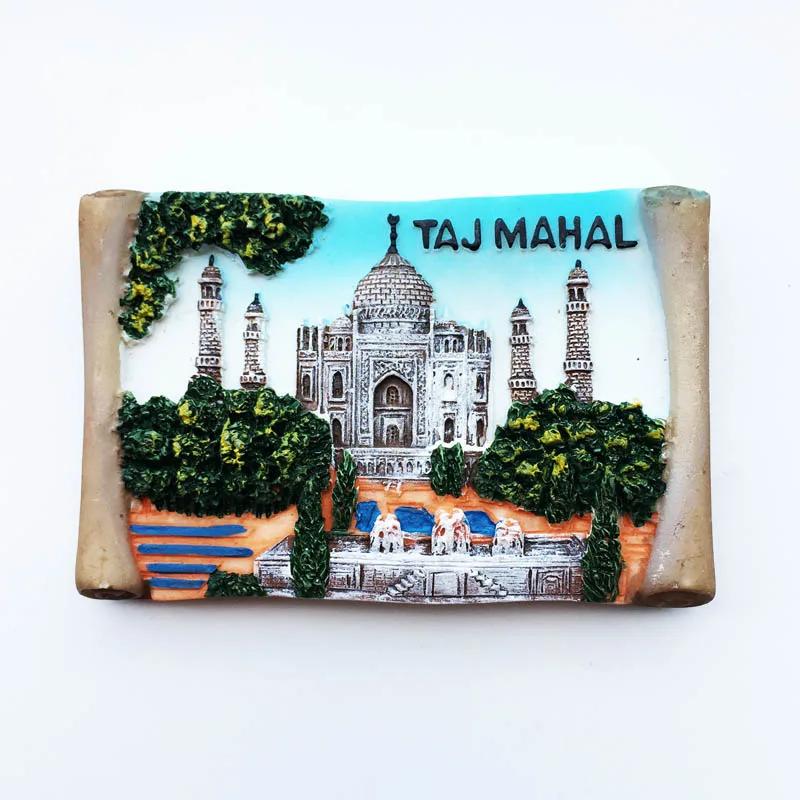 India Travelling Fridge Stickers Creative Tourist Souvenirs Kawaii Fridge Magnets Home Decor Magnetic Stickers for Refrigerator
