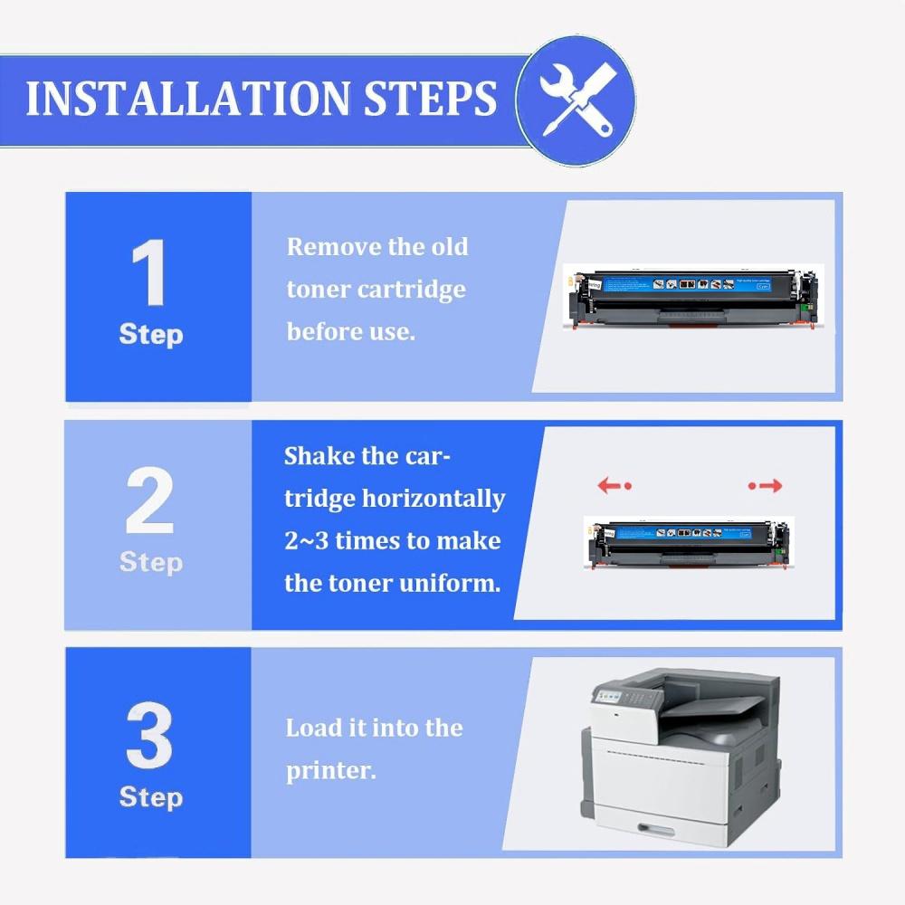 Cyan Toner Cartridges For HP207A W2211A Color Pro M255dw M255nw