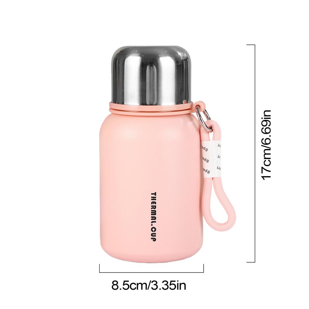 Isolierter Becher Isolierter Getränkebecher Tragbare Sport-Wasserflasche Kleiner Edelstahl-Trinkbecher Für Klassenzimmer Fitnessstudio