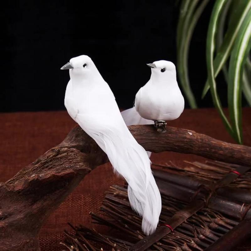 1Pcs Shiny Faux Birds Craft Foam Feather Miniature Birds for Home Garden Wedding Decorations