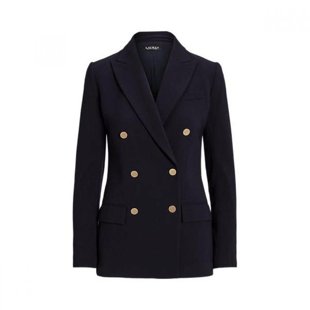 Lauren Ralph Lauren Double Breasted Wool Crepe Blazer Wmlrotws6020230410