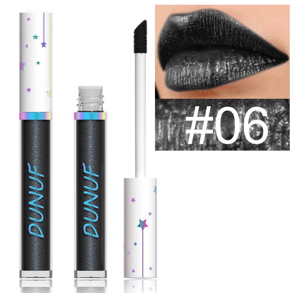 Glitter Lipgloss Langvarig Farge Skinnende Glød Lipglans for Halloween Scene Festsminke Høypigmentert Leppestift Gotisk Leppesjokk Gaveidé