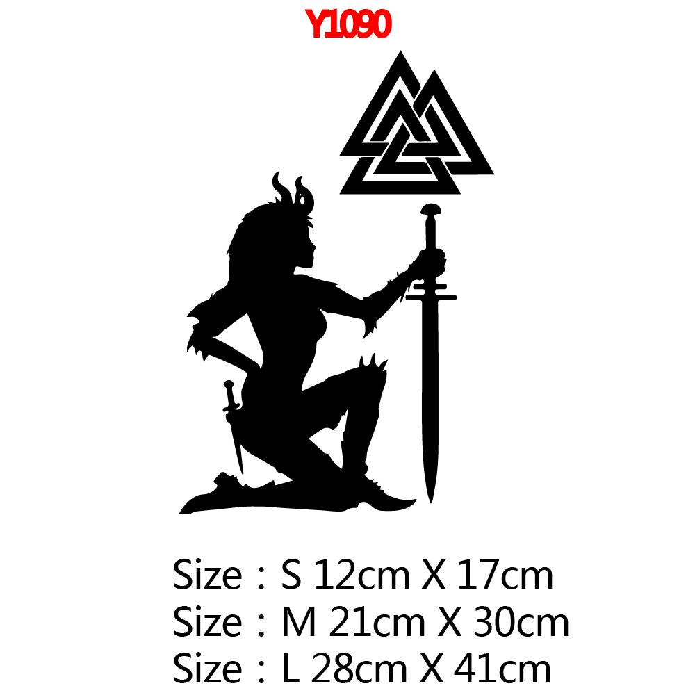 Free shipping Viking Rune Auto Sticker Creative Decorative Decals Car Door Handle Vinyl Body