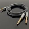 2 in 1 3.5mm To 2 6.35mm Audio Cable 3.5mm Jack To 6.5mm Jack Cable  Speaker/Mixer/Amplifier/TV
