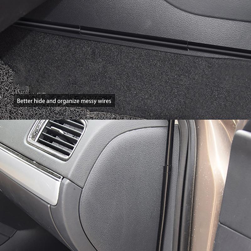 8 st Biltillbehör för skydd av interiörkablar, universella dolda kabelskyddsklämmor, datakabelorganisatörsklämma
