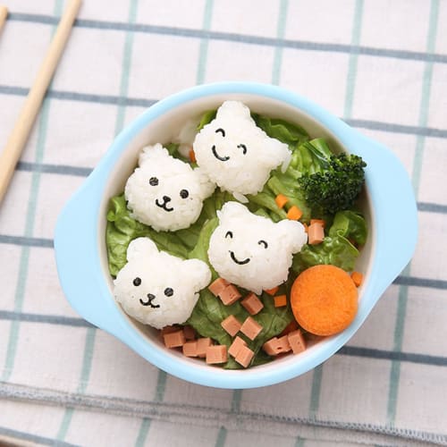 3-Piece Nori Punch, Nori Cutter with Smiling Faces, Easy Nori Cutting for Sushi, Bento Boxes, Character Bento, Restaurants, DIY Sushi Tools, Bento Dec