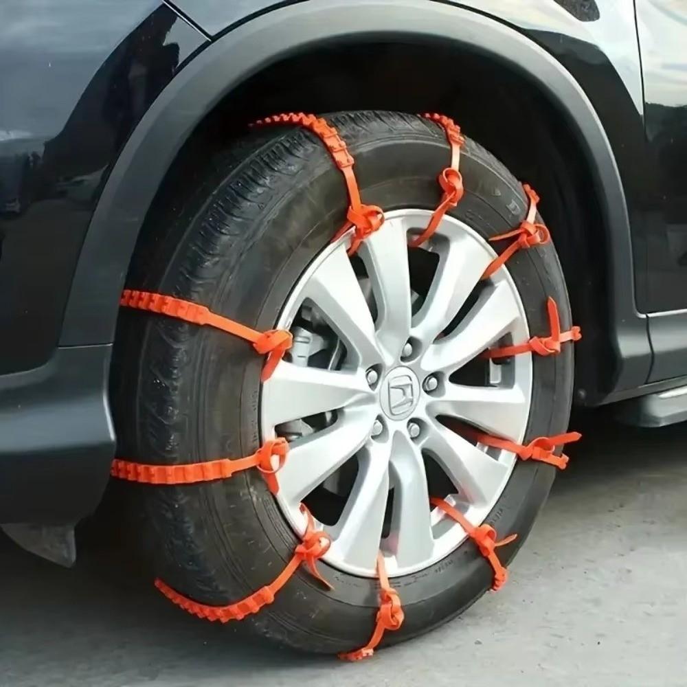 10PCS New Anti-Slip Car Tire Chains Tire Chains Emergency Accessories Snow Chains for Cars Car Anti-skid Chains Car Snow Tie
