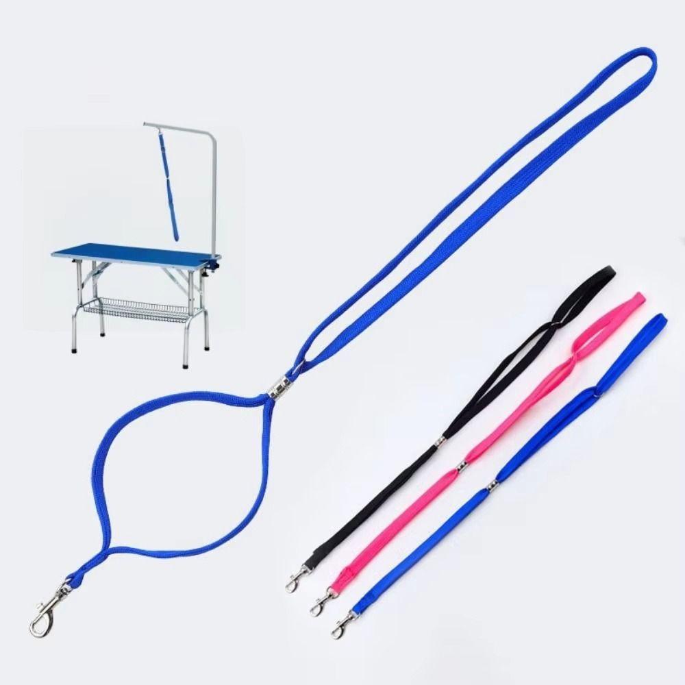 Nylon Pet Grooming Restraint Rope Solid Color Adjustable Dog Grooming Leash Durable Lightweight Pet Fixed Rope Home Grooming