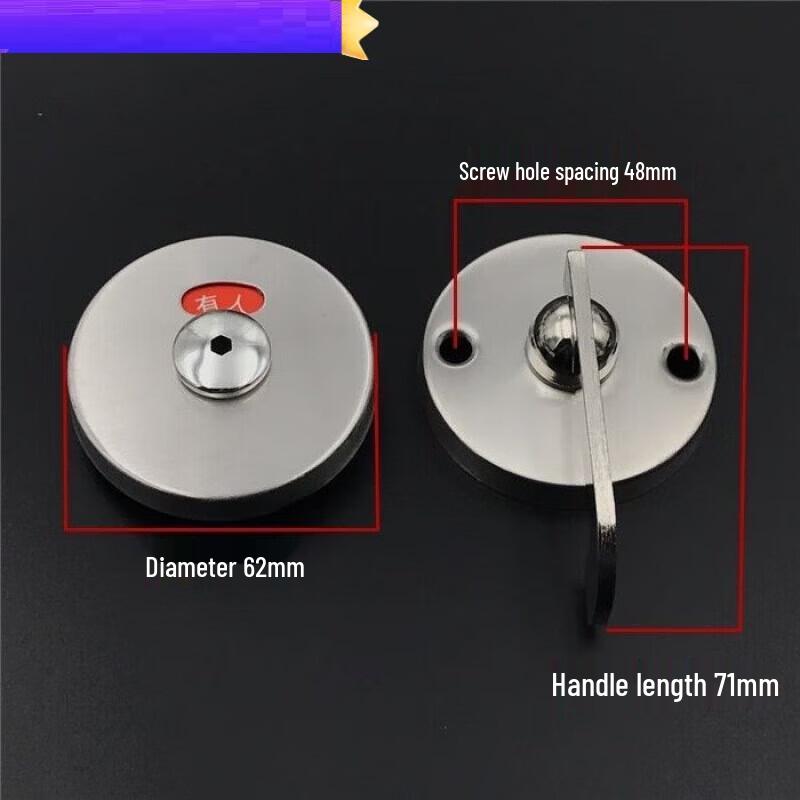 Jinggonghang Stainless Steel Bathroom Indicator Door Lock