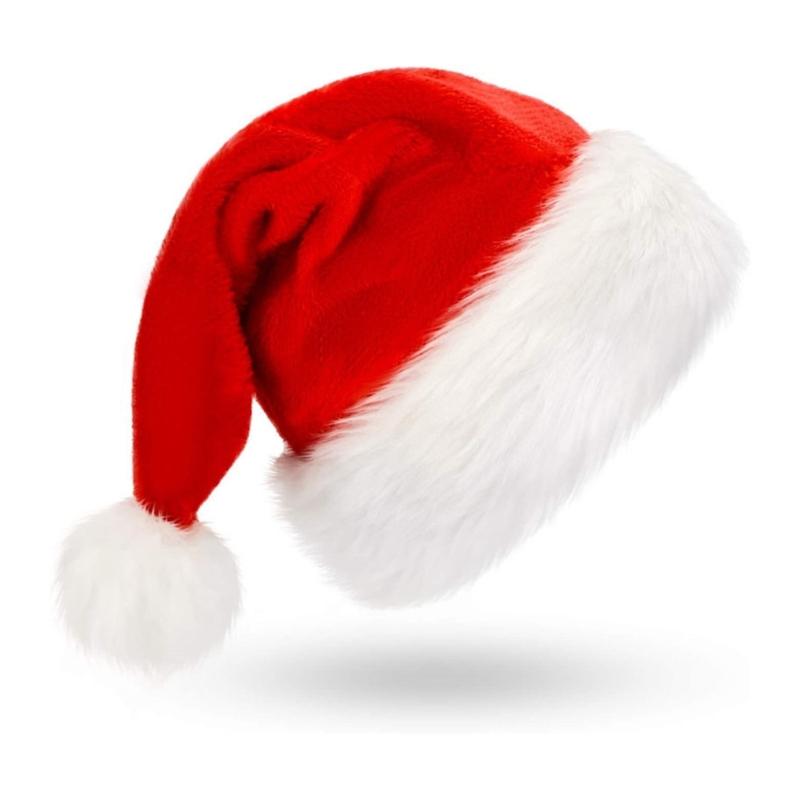 Santa Suit Christmas Santa Clauses Costume for Men Adults 9Pcs Santa Costume Outfits Funny Santa Bear Hat Eyeglass