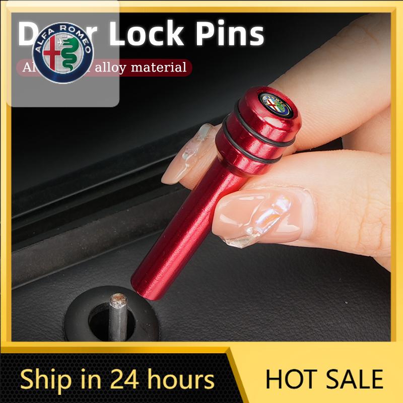 Car Sticker For Alfa Romeo 159 147 Car Interior Auto Lock Door Lift Alloy Safety Pin For Alfa Romeo Giulietta 159 147 156 166 Mi abc012