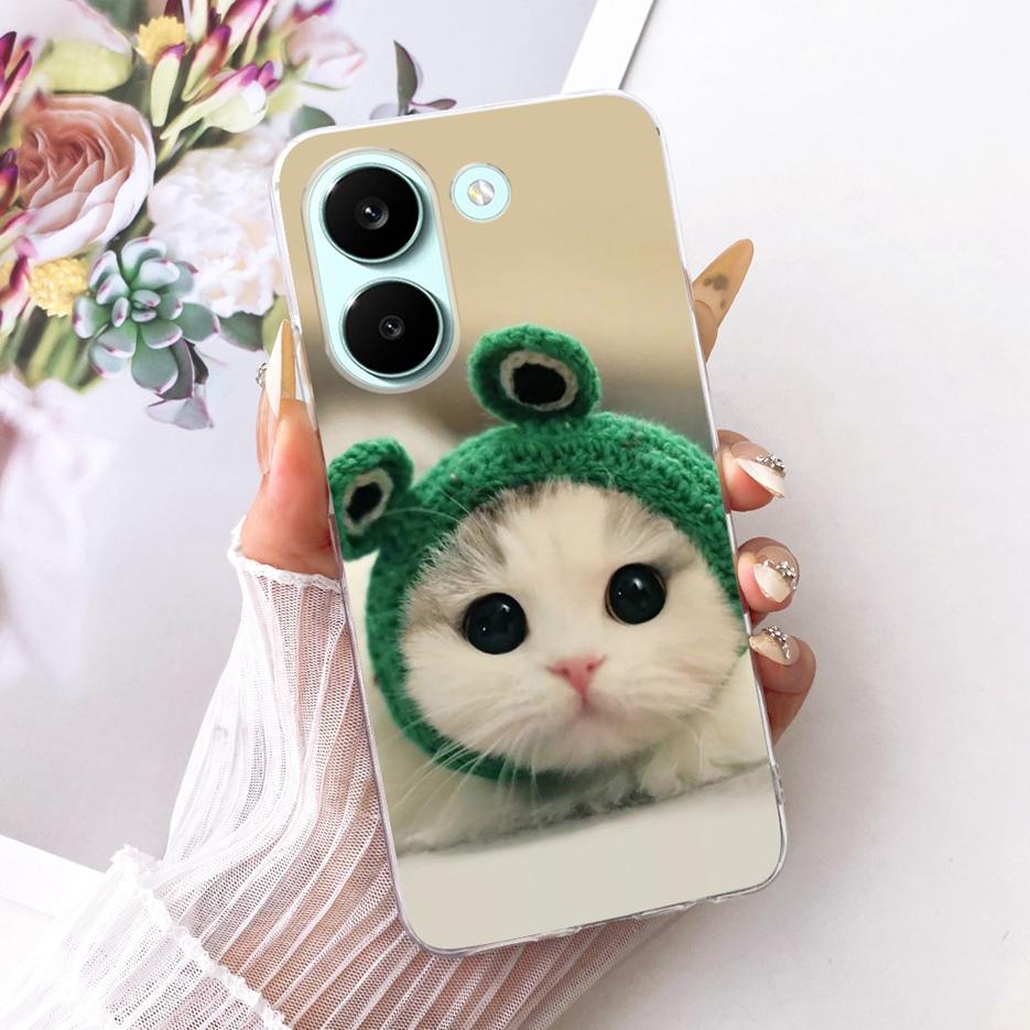 For Xiaomi Poco X8 Pro 5G Case Cute Cat Peacock Painted Cover Soft Slim Phone Case For Xiaomi Poco X8 Pro Max PocoX8 Pro 5G Bags