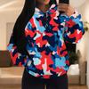 European & American Multi-color Camouflage Hoodie with Patch Pockets (H10552)