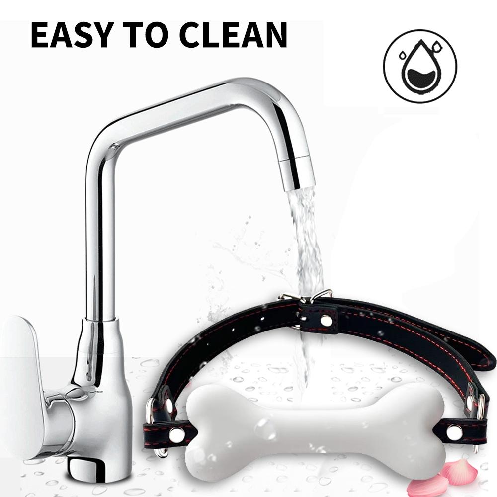 Adult Toys Dog Bone Mouth Gag Sm Sextoy Exotic Accessories Sex Toys For Women Soft Safety Silicone BDSM Adult Games BDSM