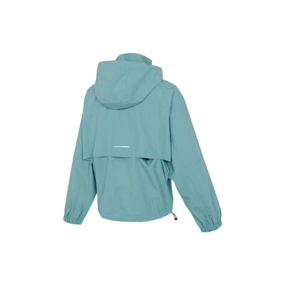 Nike Storm-Fit Swift Solid Reflective Logo Windbreaker Loose Fit Hooded Jacket Women Jackets Peacock-Blue FB7493-309