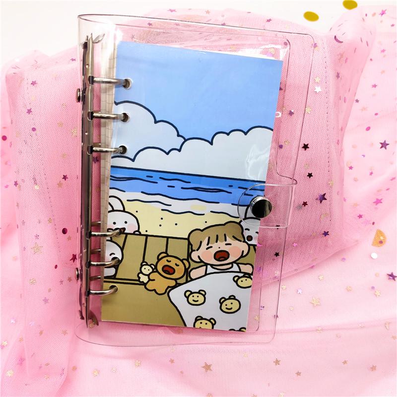 Wangdins Korean Heart-Inspired Transparent Planner Set