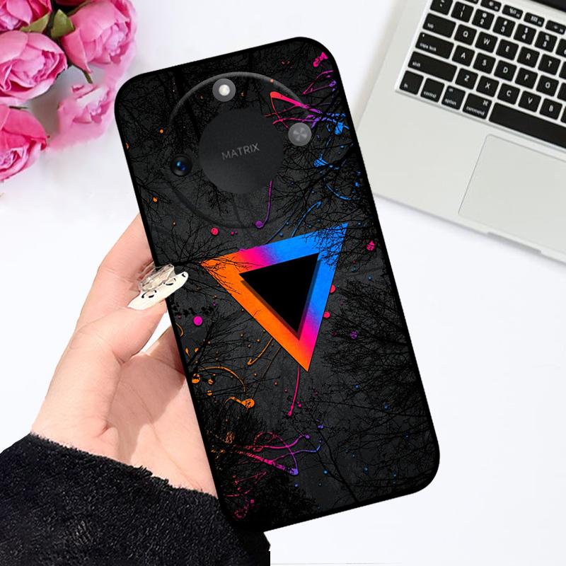 Case For Honor X9c Smart 5G Soft Silicone TPU Phone Cover For Huawei Honor X60 Protective Fundas Bumper Cartoon Color Painted
