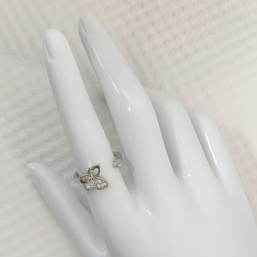Elegant Butterfly Rhinestone Open Ring