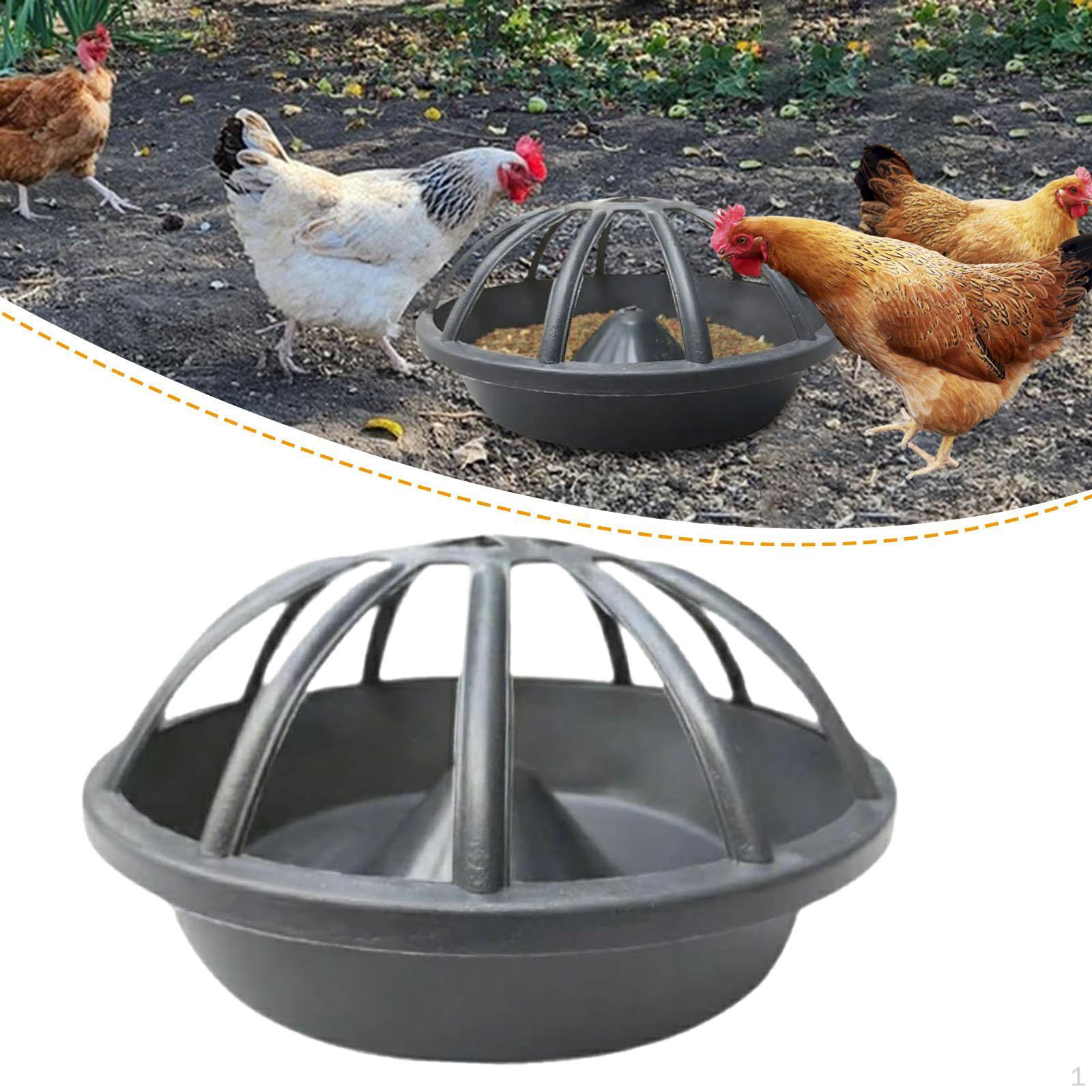 

Кормушка для кур ведро для корма Товары для животноводства Ферма Портативный раздаточный лоток Гусь 12 holes