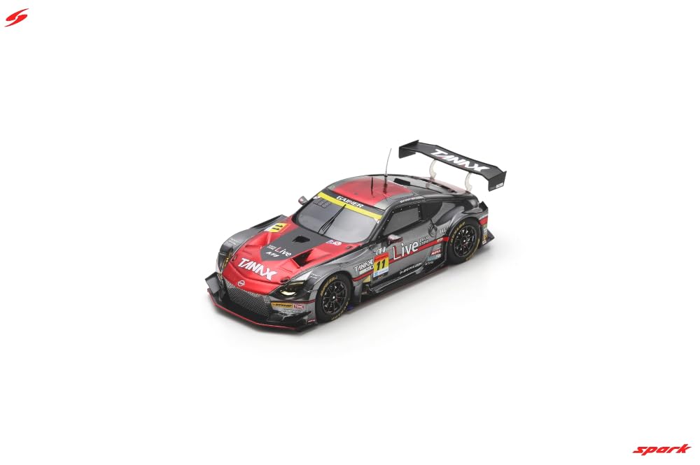 Spark 1/43 Scale GAINER TANAX Z Super GT GT300 2024 #11 Ryuichiro Tomita/Kyoto Ishikawa Finished Model with Sponsor Logo Display