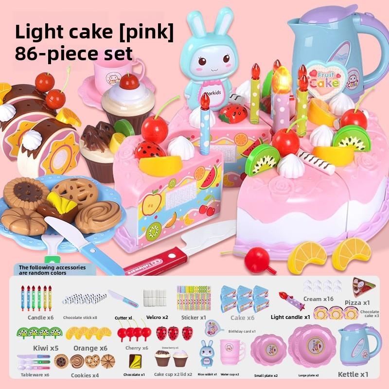 Play Children Imaginative Kitchen Toys Cutting Sensory Features Development